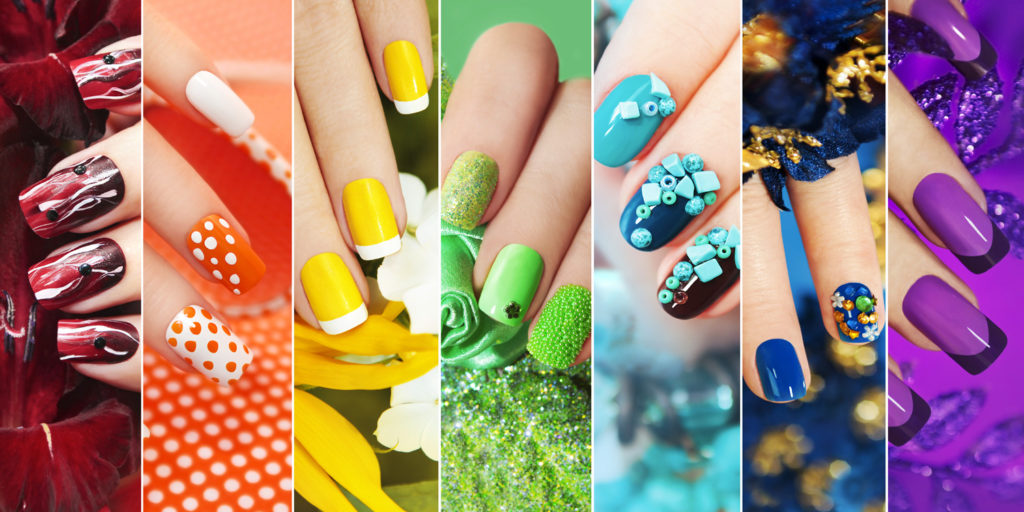 colorful nails banner